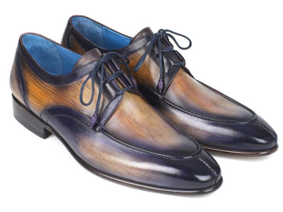 Paul Parkman Ghillie Lacing Camel and Purple Dress Shoes (IDGU566PRP)