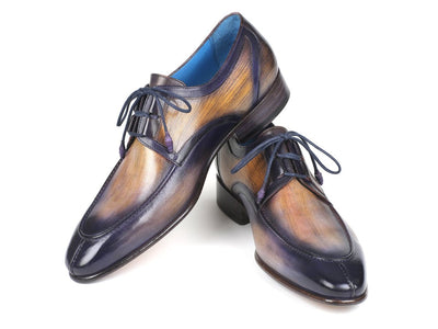 Paul Parkman Ghillie Lacing Camel and Purple Dress Shoes (IDGU566PRP)
