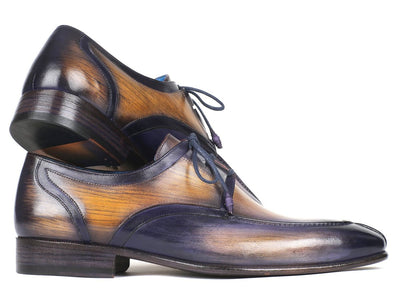 Paul Parkman Ghillie Lacing Camel and Purple Dress Shoes (IDGU566PRP)