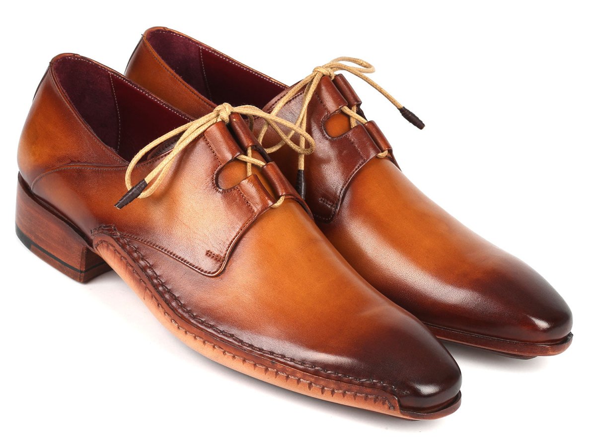 Paul Parkman Ghillie Lacing Handsewn Shoes Light Brown (ID022 CML)
