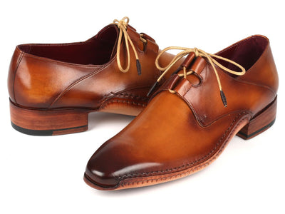 Paul Parkman Ghillie Lacing Handsewn Shoes Light Brown (ID022 CML)