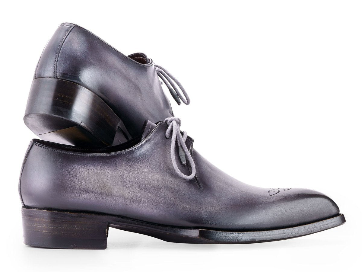 Paul Parkman Goodyear Welted Derby Shoes Gray (ID468S78)