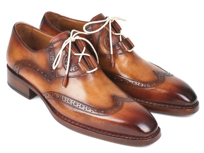 Paul Parkman Goodyear Welted Ghillie Lacing Wingtip Brogues (ID2955 - CML)