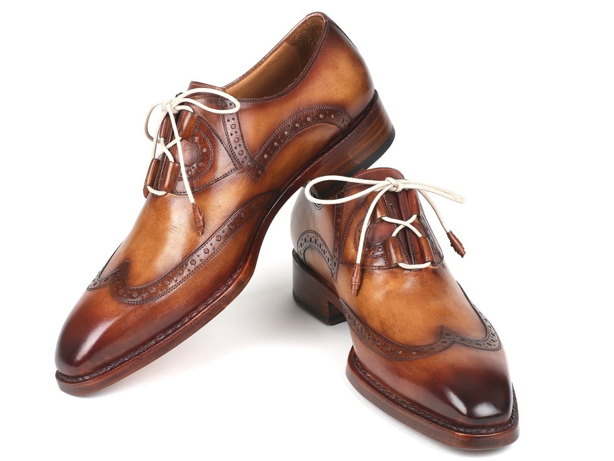 Paul Parkman Goodyear Welted Ghillie Lacing Wingtip Brogues (ID2955 - CML)