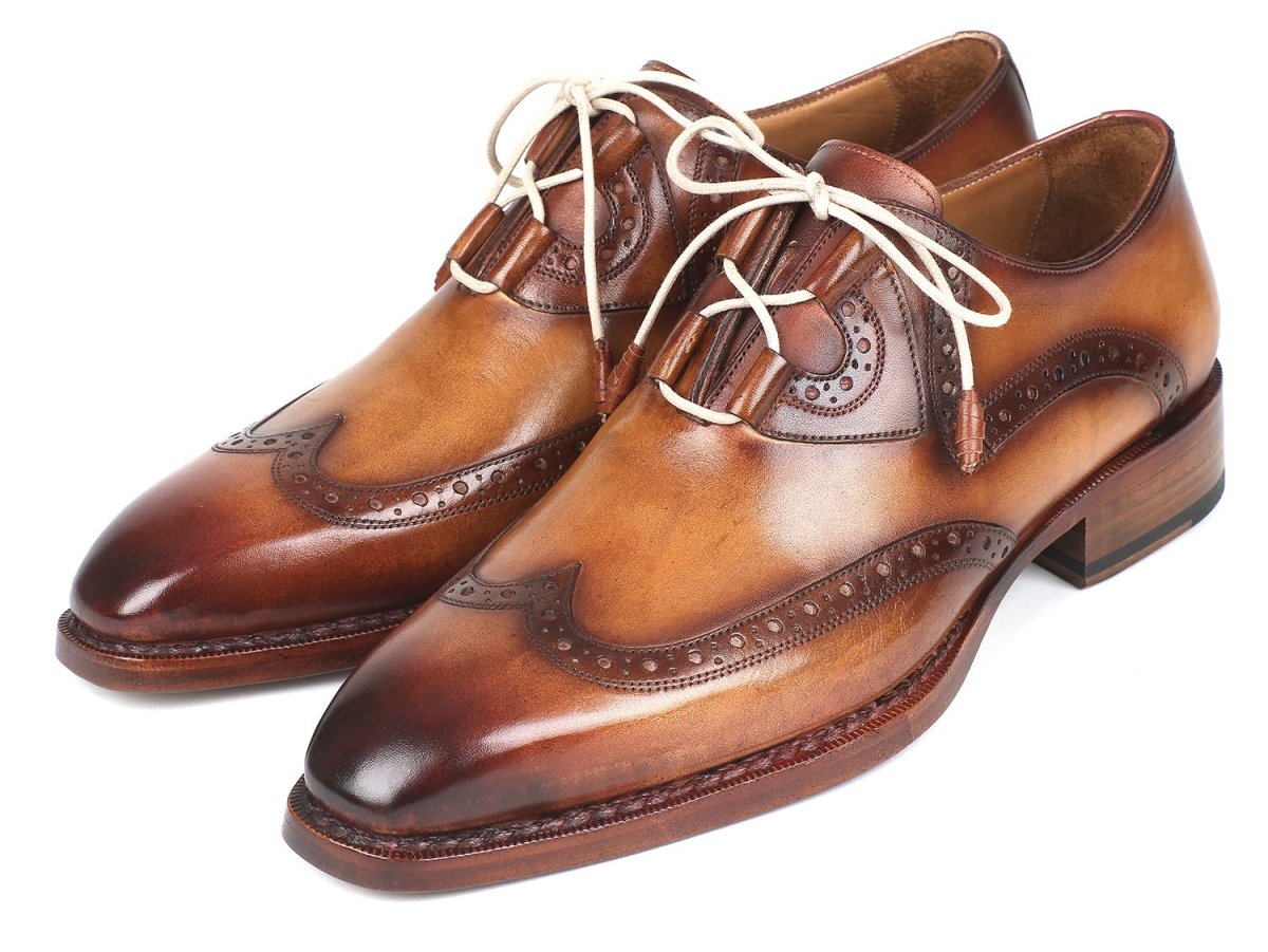Paul Parkman Goodyear Welted Ghillie Lacing Wingtip Brogues (ID2955 - CML)