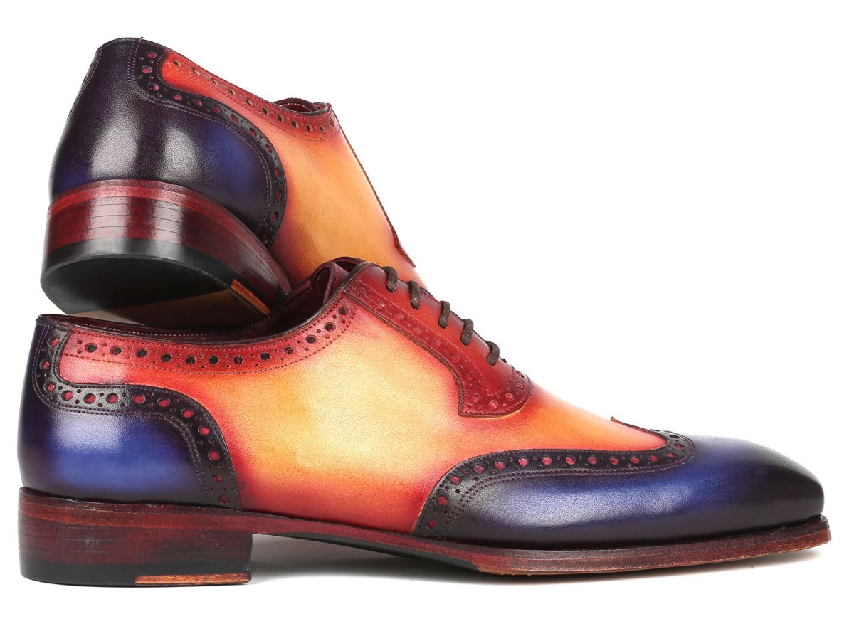 Paul Parkman Goodyear Welted Men's Wingtip Oxfords Multicolor (ID6819 MLT)