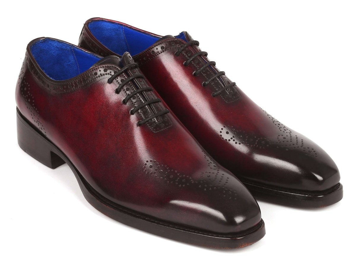 Paul Parkman Goodyear Welted nched Oxfords Bordeaux (ID7614 BRD)