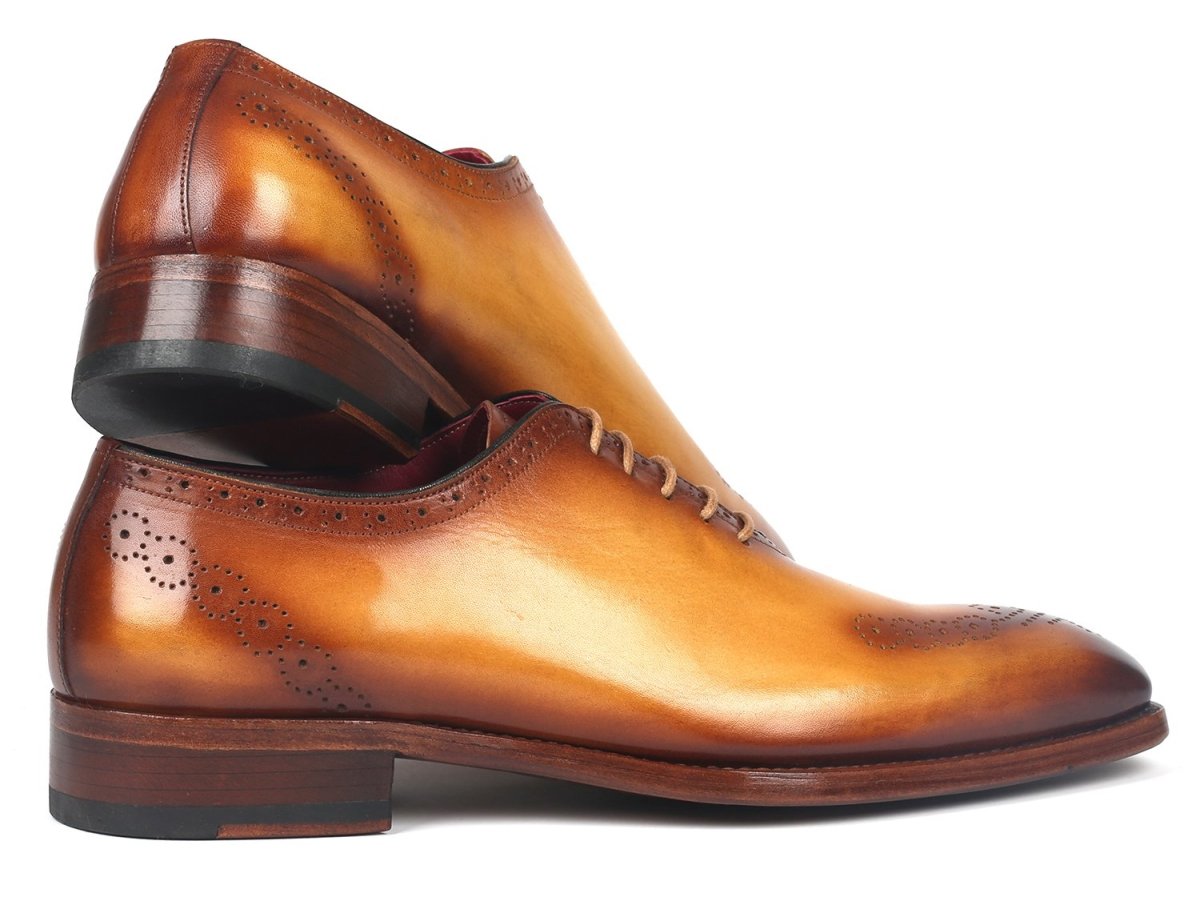 Paul Parkman Goodyear Welted nched Oxfords Camel (ID7614 CML)