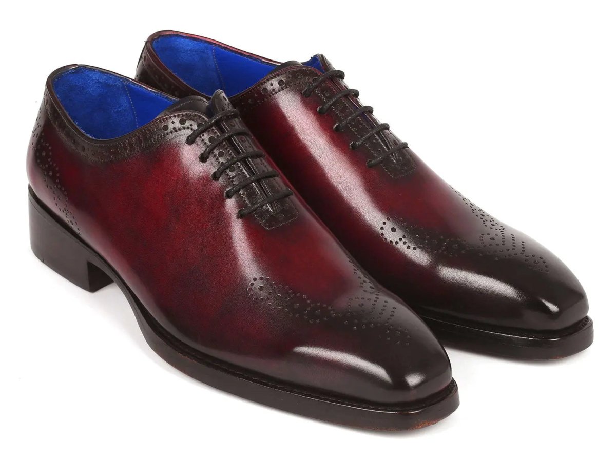 Paul Parkman Goodyear Welted nched Oxfords in Bordeaux
