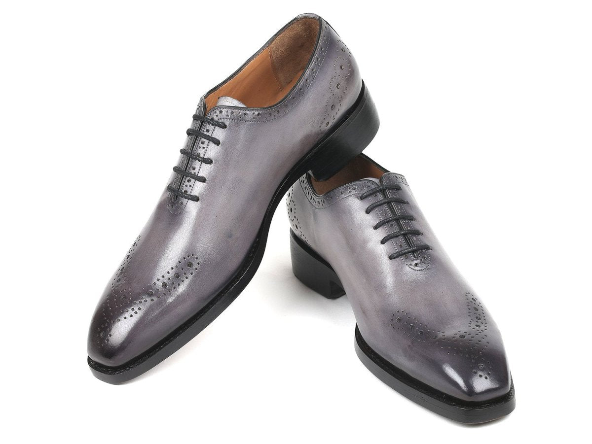 Paul Parkman Goodyear Welted nched Oxfords in Gray