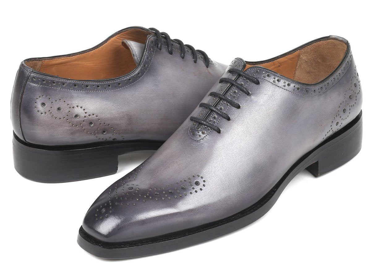 Paul Parkman Goodyear Welted nched Oxfords in Gray