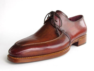 Paul Parkman Goodyear Welted Square Toe Apron Derby Shoes Brown (ID322A7)