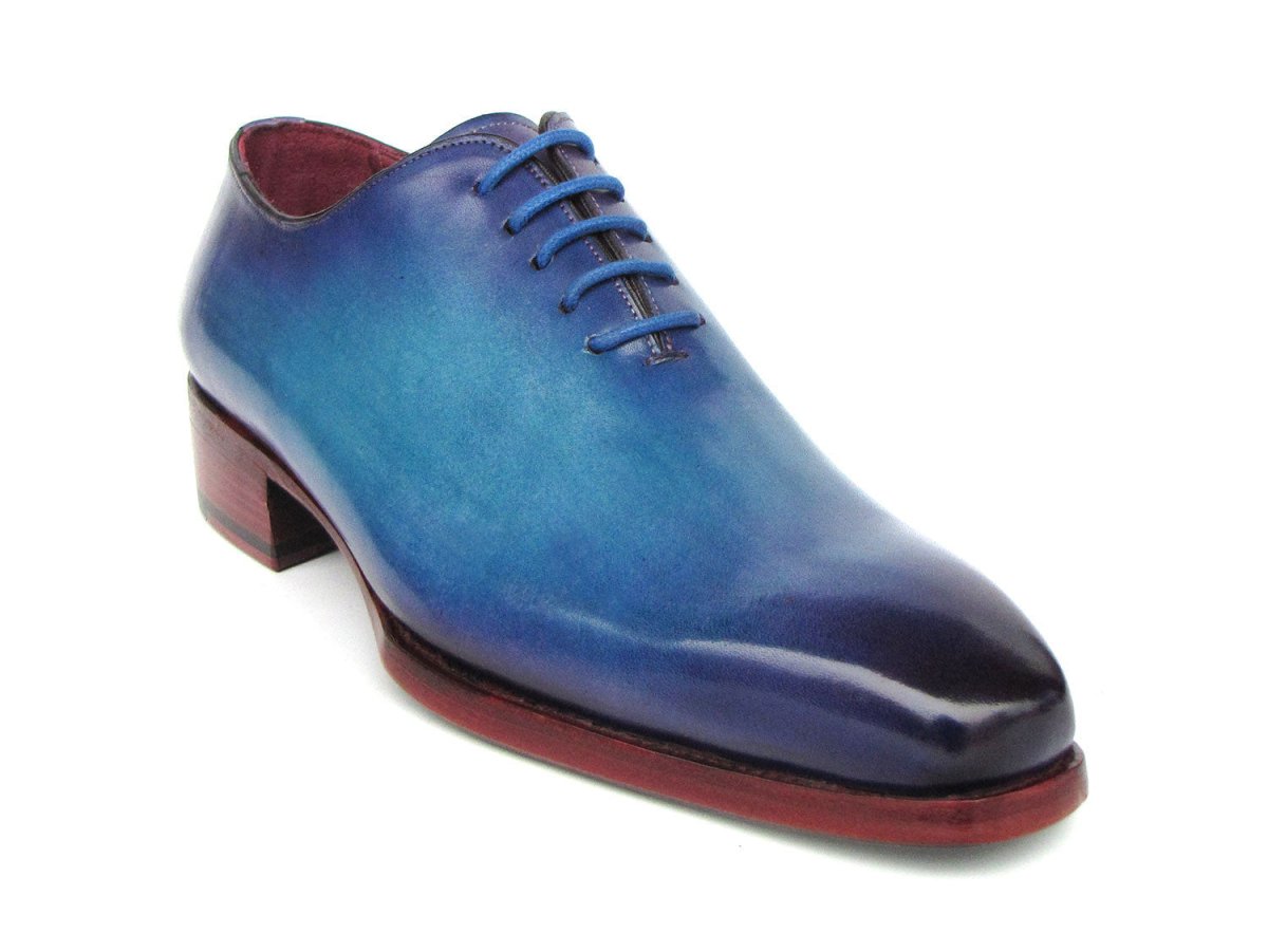 Paul Parkman Goodyear Welted Wholecut Oxfords Blue and Turquoise (ID044TRQ)