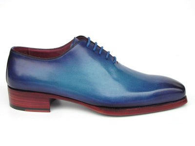 Paul Parkman Goodyear Welted Wholecut Oxfords Blue and Turquoise
