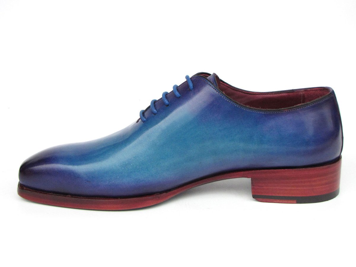 Paul Parkman Goodyear Welted Wholecut Oxfords Blue and Turquoise