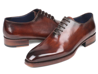 Paul Parkman Goodyear Welted Wholecut Oxfords Brown Hand - Painted (ID044BRW)