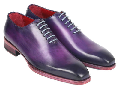 Paul Parkman Goodyear Welted Wholecut Oxfords Purple Hand Painted (ID044PRP)