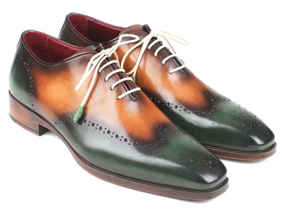 Paul Parkman Green and Camel Wingtip Oxfords (ID097GV22)