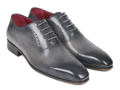 Paul Parkman Grey Hand Painted Classic Brogues (IDZLS34GRY)