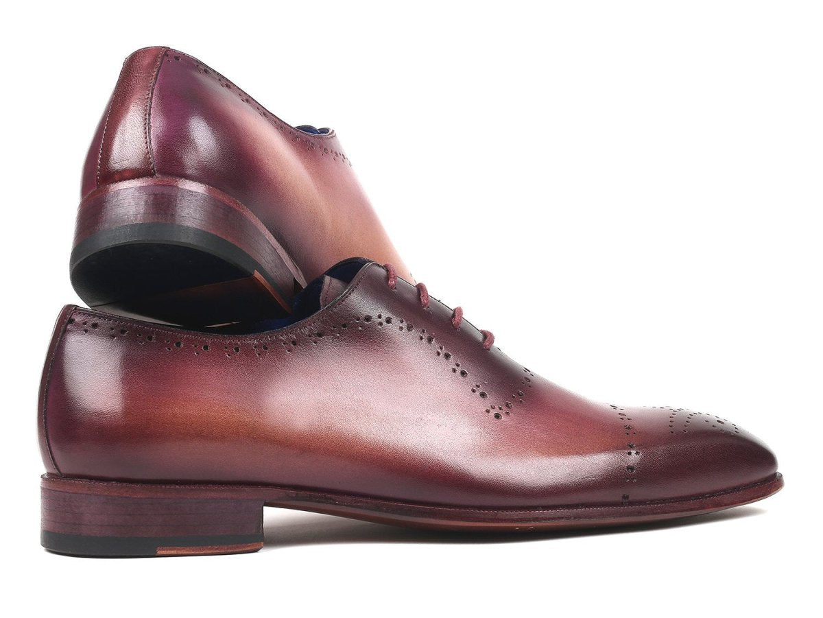 Paul Parkman Hand Painted Classic Brogues in Burgundy