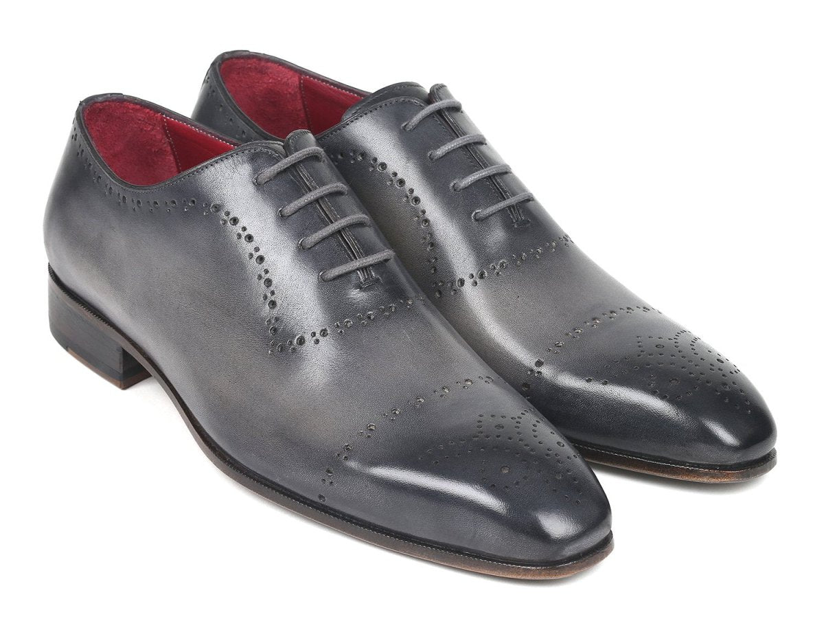 Paul Parkman Hand Painted Classic Brogues in Grey