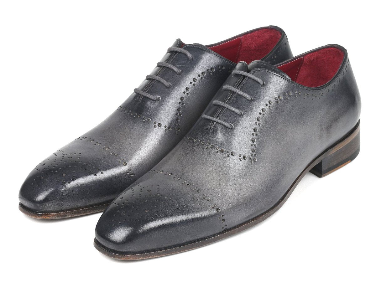 Paul Parkman Hand Painted Classic Brogues in Grey