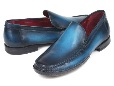 Paul Parkman Hand Sewn Moccasins Blue (IDMC649 BLU)