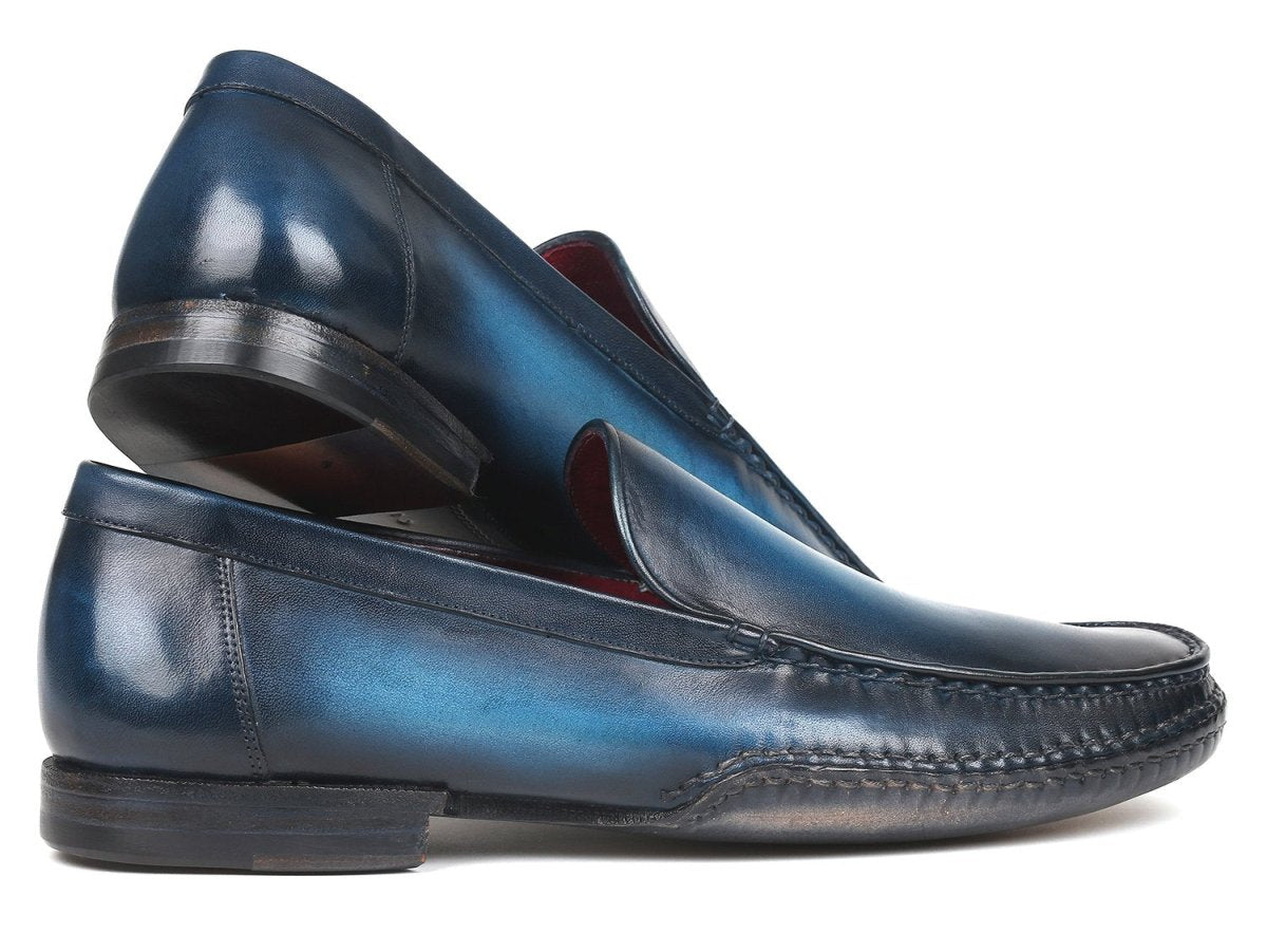 Paul Parkman Hand Sewn Moccasins in Blue