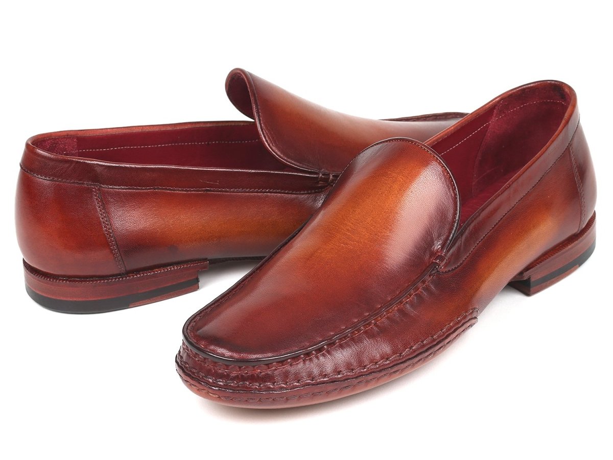 Paul Parkman Hand Sewn Moccasins in Brown