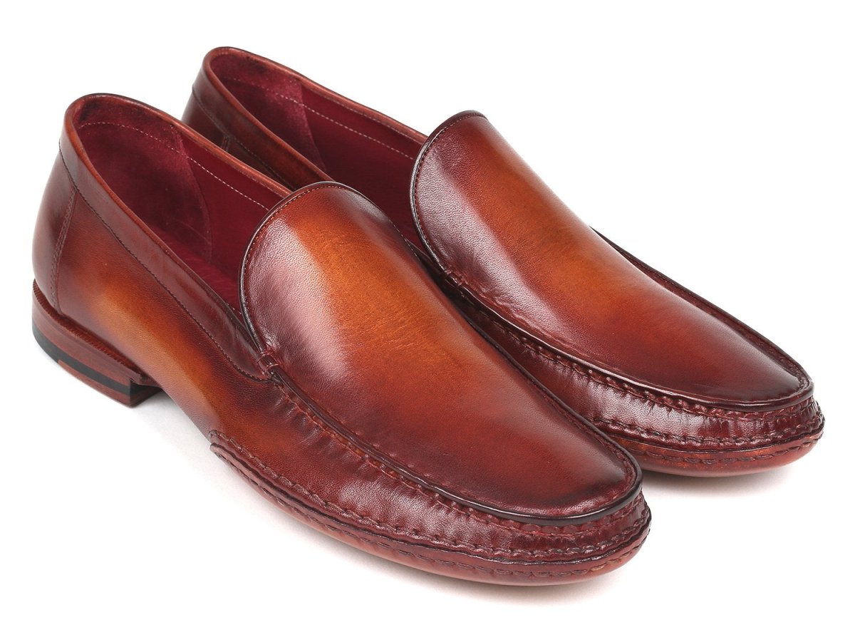 Paul Parkman Hand Sewn Moccasins in Brown