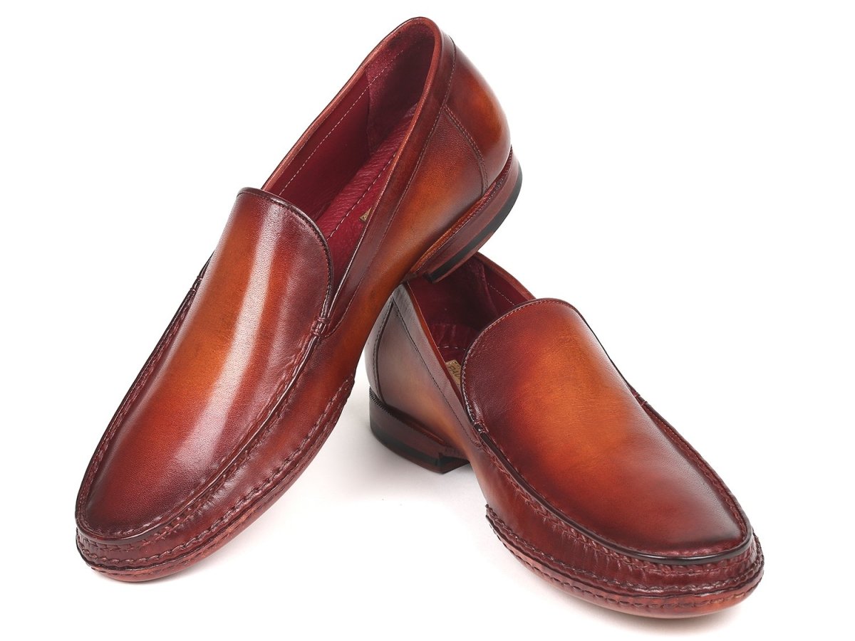 Paul Parkman Hand Sewn Moccasins in Brown