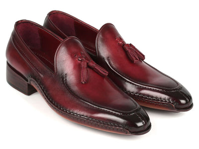 Paul Parkman Hand Sewn Tassel Loafers Bordeaux (ID082 BRD)