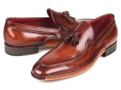 Paul Parkman Hand - Sewn Tassel Loafers Brown (ID082 - BRW)