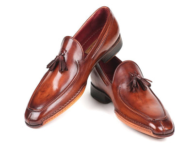 Paul Parkman Hand - Sewn Tassel Loafers Brown (ID082 - BRW)