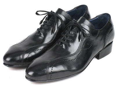 Paul Parkman Handmade Lace - Up Casual Shoes For Men Black (ID84654 - BLK)