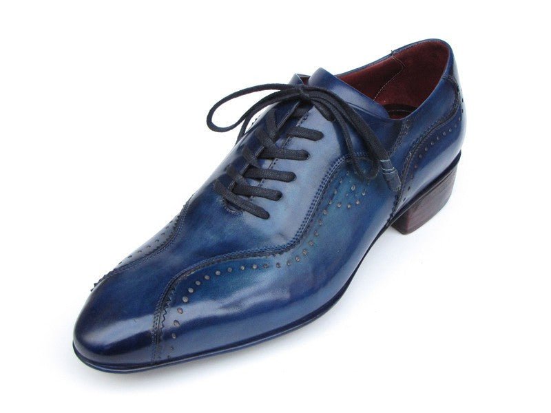 Paul Parkman Handmade Lace - Up Casual Shoes For Men Blue (ID84654 - BLU)