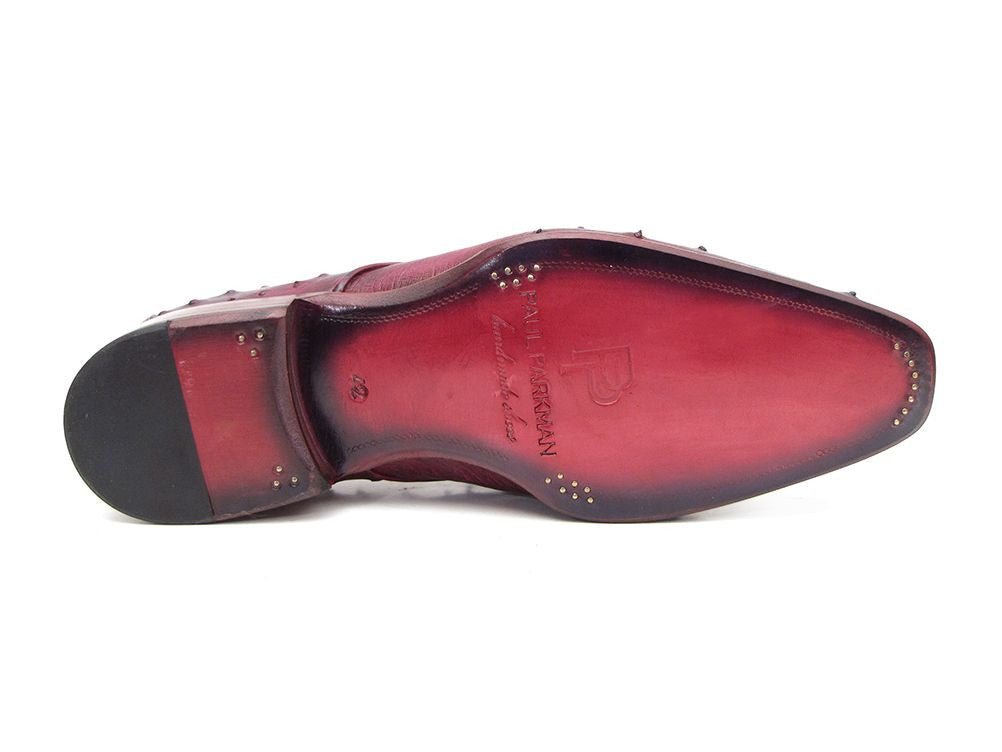 Paul Parkman Lilac Genuine Ostrich Derby Shoes (ID66CC44)