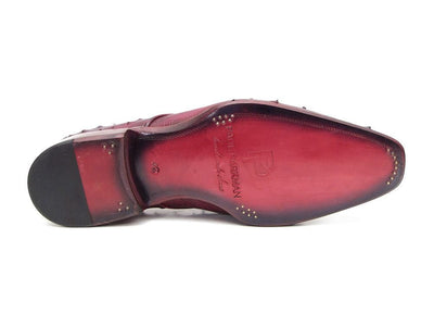 Paul Parkman Lilac Genuine Ostrich Derby Shoes (ID66CC44)