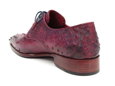 Paul Parkman Lilac Genuine Ostrich Derby Shoes (ID66CC44)