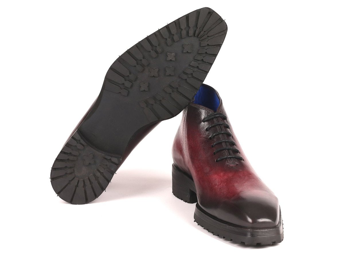 Paul Parkman Men's Ankle Boots Bordeaux Burnished (ID791BRD13)