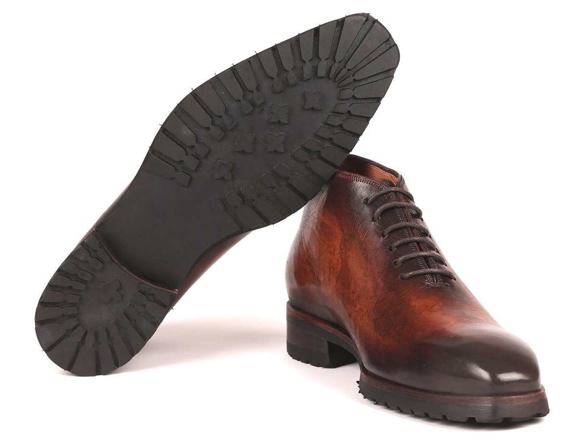 Paul Parkman Men's Ankle Boots Brown Burnished (ID791BRW24)