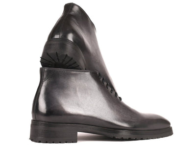 Paul Parkman Men's Ankle Boots Gray Burnished (ID791GRY14)
