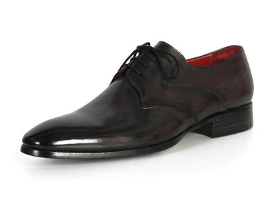 Paul Parkman Men's Anthracite Black Derby Shoes (ID054F - ANTBLK)