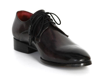 Paul Parkman Men's Anthracite Black Derby Shoes (ID054F - ANTBLK)