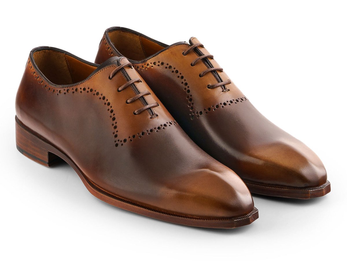 Paul Parkman Men's Antique Brown Oxfords (IDAG444BRW)