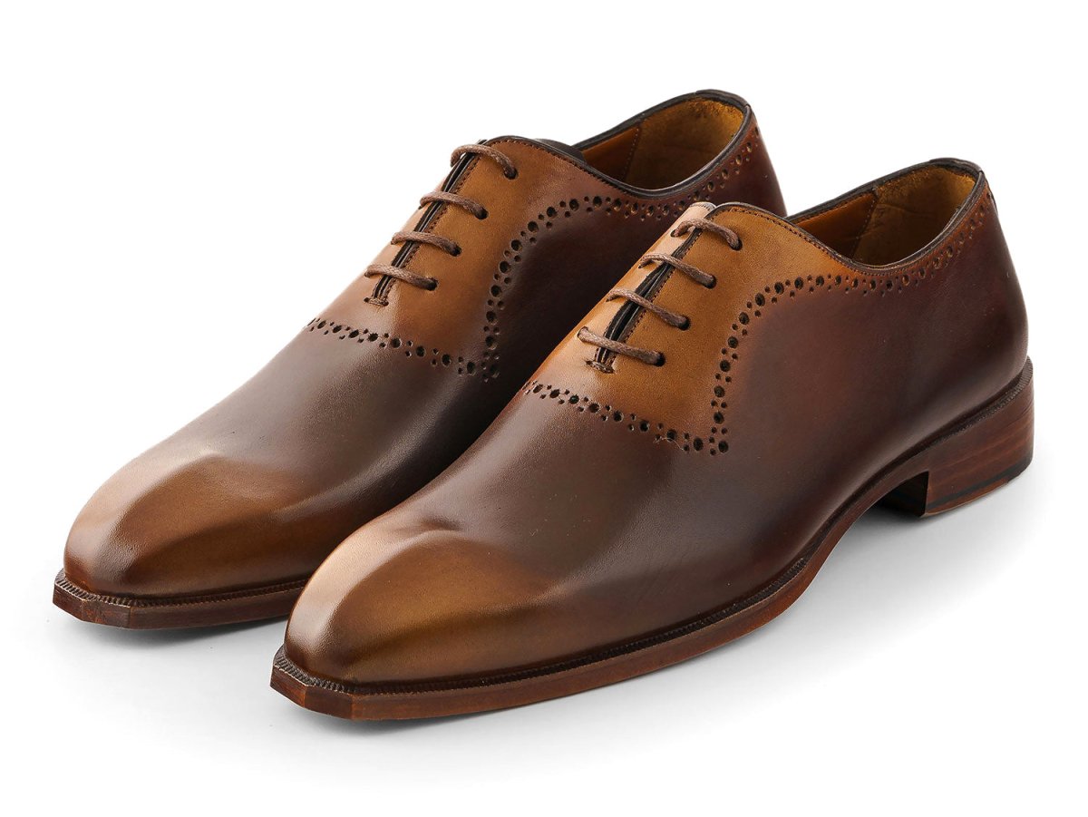 Paul Parkman Men's Antique Brown Oxfords (IDAG444BRW)