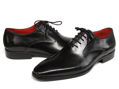 Paul Parkman Men's Black Oxfords Leather Upper and Leather Sole (ID019 - BLK)