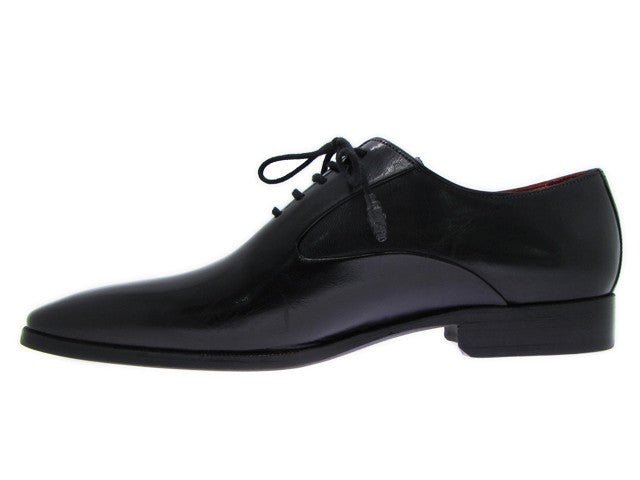 Paul Parkman Men's Black Oxfords Leather Upper and Leather Sole (ID019 - BLK)