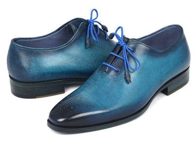Paul Parkman Men's Blue and Navy Medallion Toe Oxfords (IDVN82BL)
