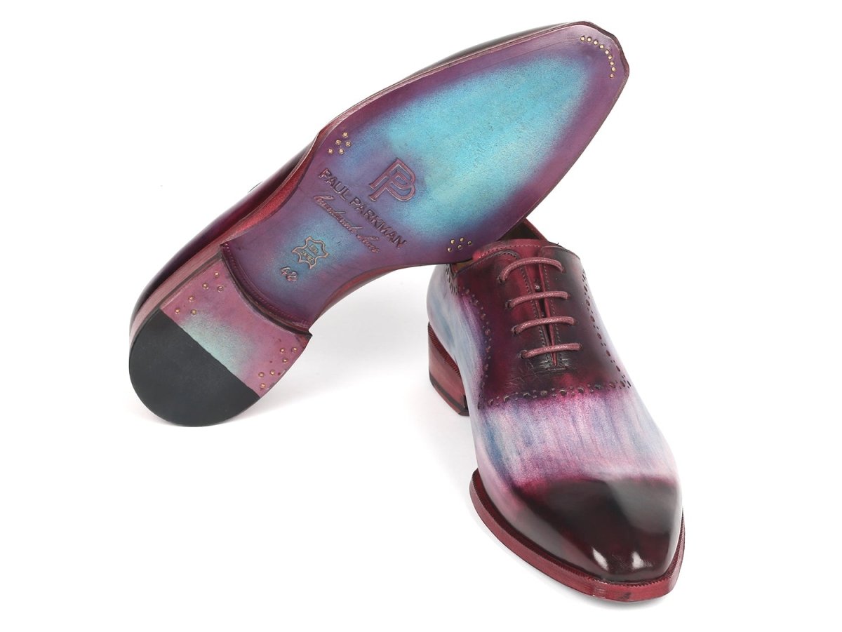 Paul Parkman Men's Blue and Purple Oxfords (IDAG446PBL)